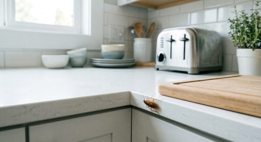 cockroach in a clean kitchen in buffalo ny